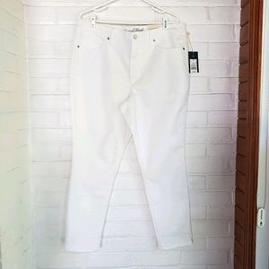 Universal Thread White Jeans High Rise Skinny Crop